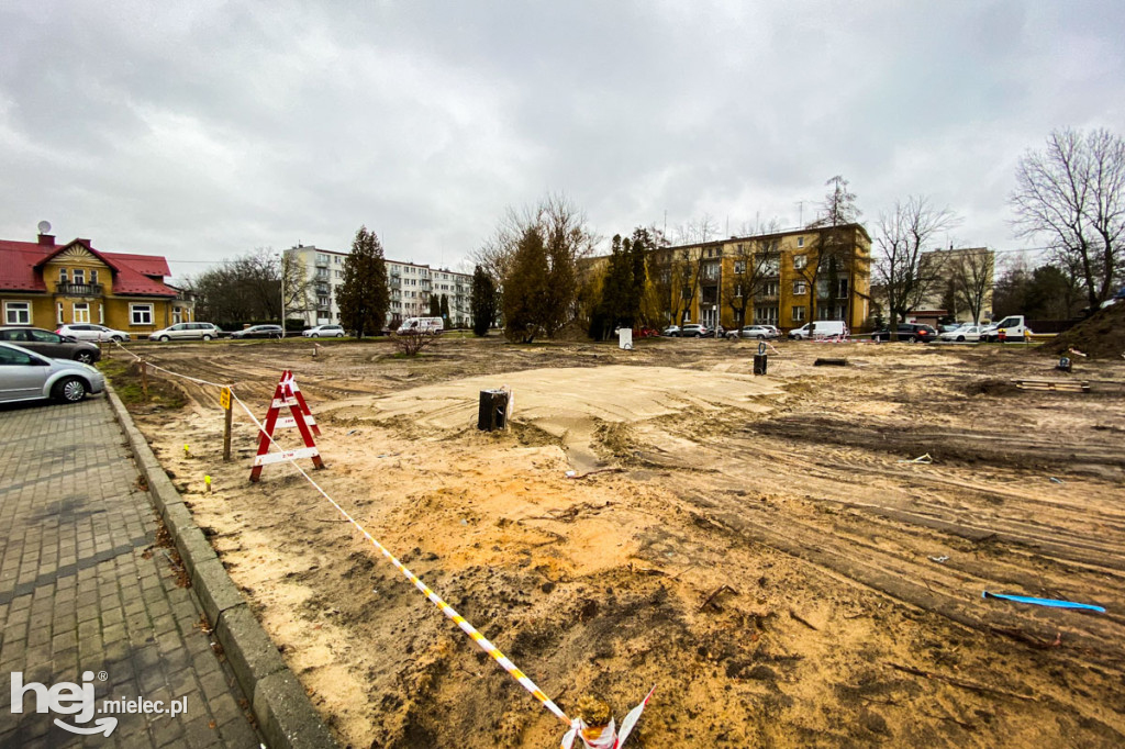 Plac budowy parku Staszica - Sękowskiego