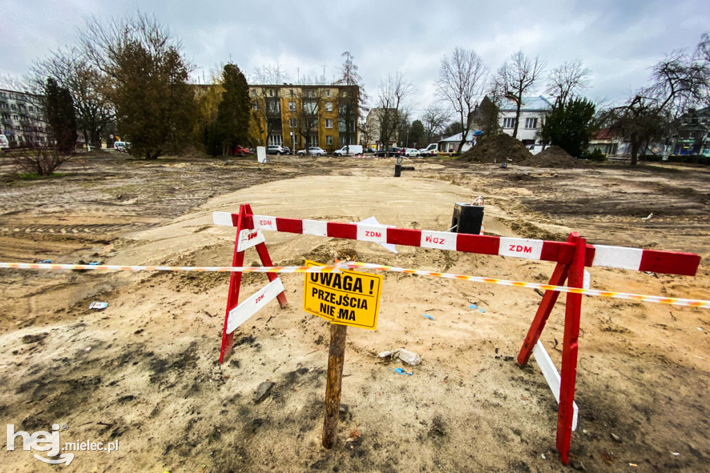 Plac budowy parku Staszica - Sękowskiego