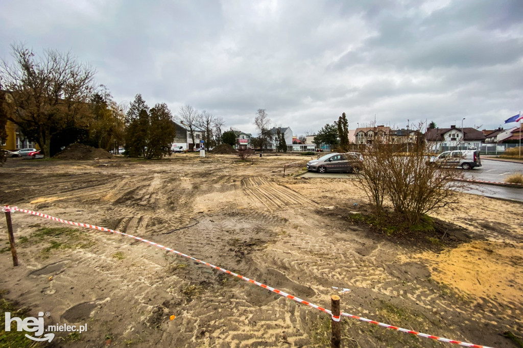 Plac budowy parku Staszica - Sękowskiego