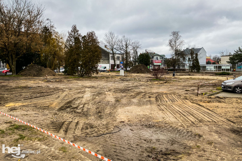 Plac budowy parku Staszica - Sękowskiego