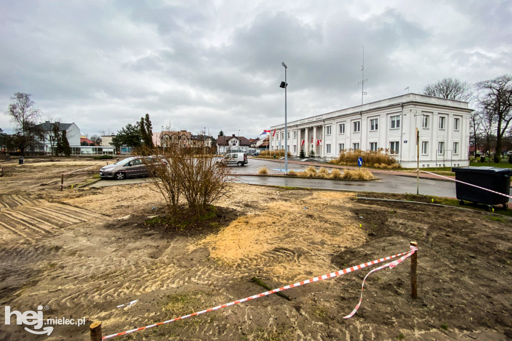 Plac budowy parku Staszica - Sękowskiego