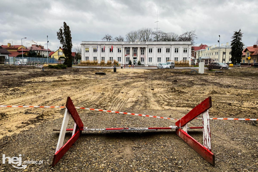 Plac budowy parku Staszica - Sękowskiego