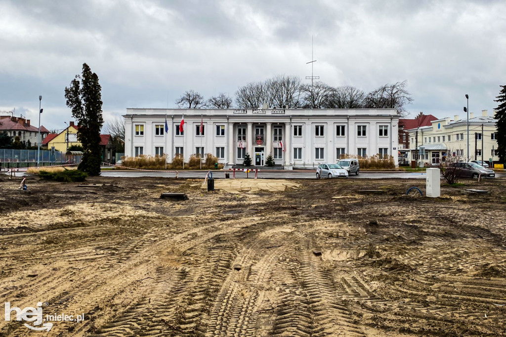 Plac budowy parku Staszica - Sękowskiego