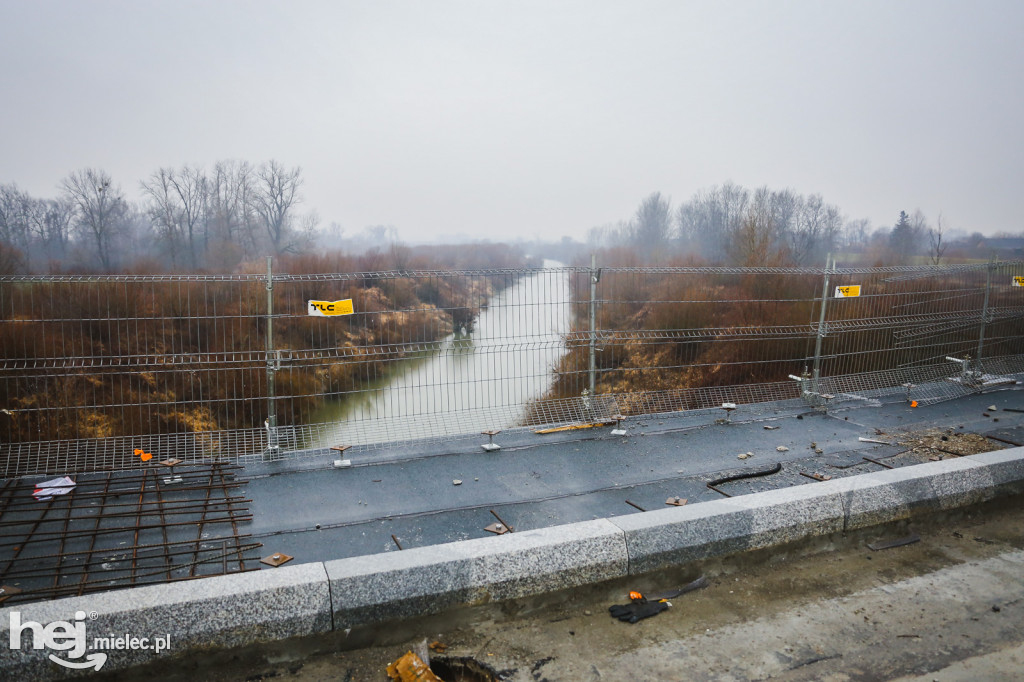 Postępy prac na moście na Wisłoce