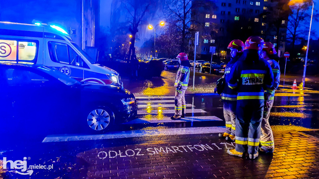 Potrącenie pieszej na ulicy Skargi