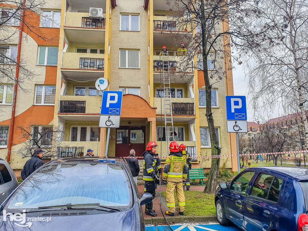 Pożar w bloku przy Warneńczyka