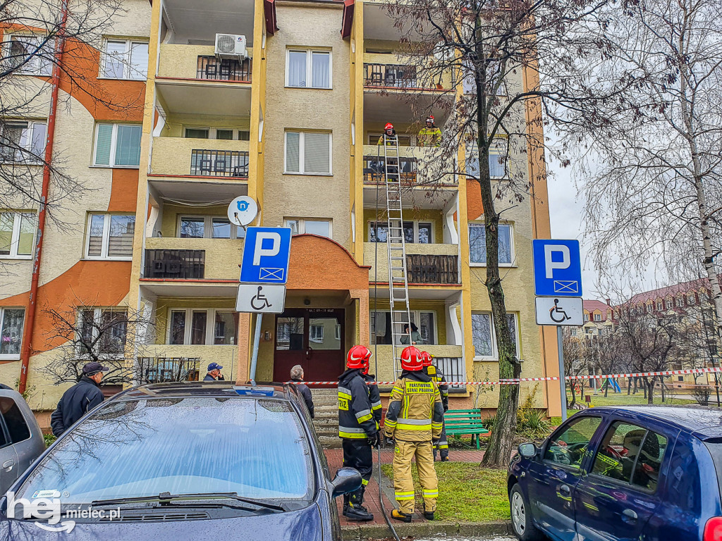 Pożar w bloku przy Warneńczyka