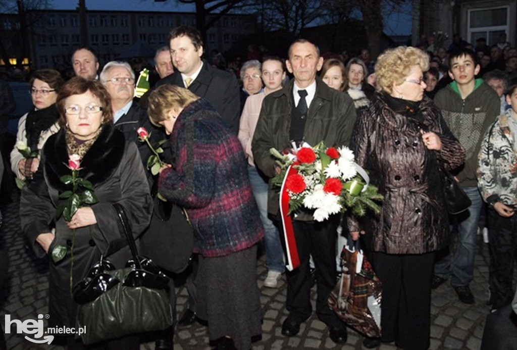 Mielec po katastrofie smoleńskiej w kwietniu 2010 roku