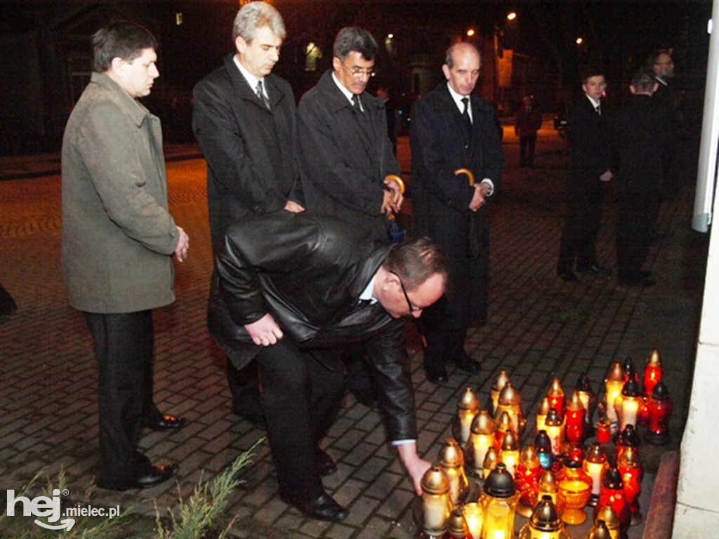 Mielec po katastrofie smoleńskiej w kwietniu 2010 roku