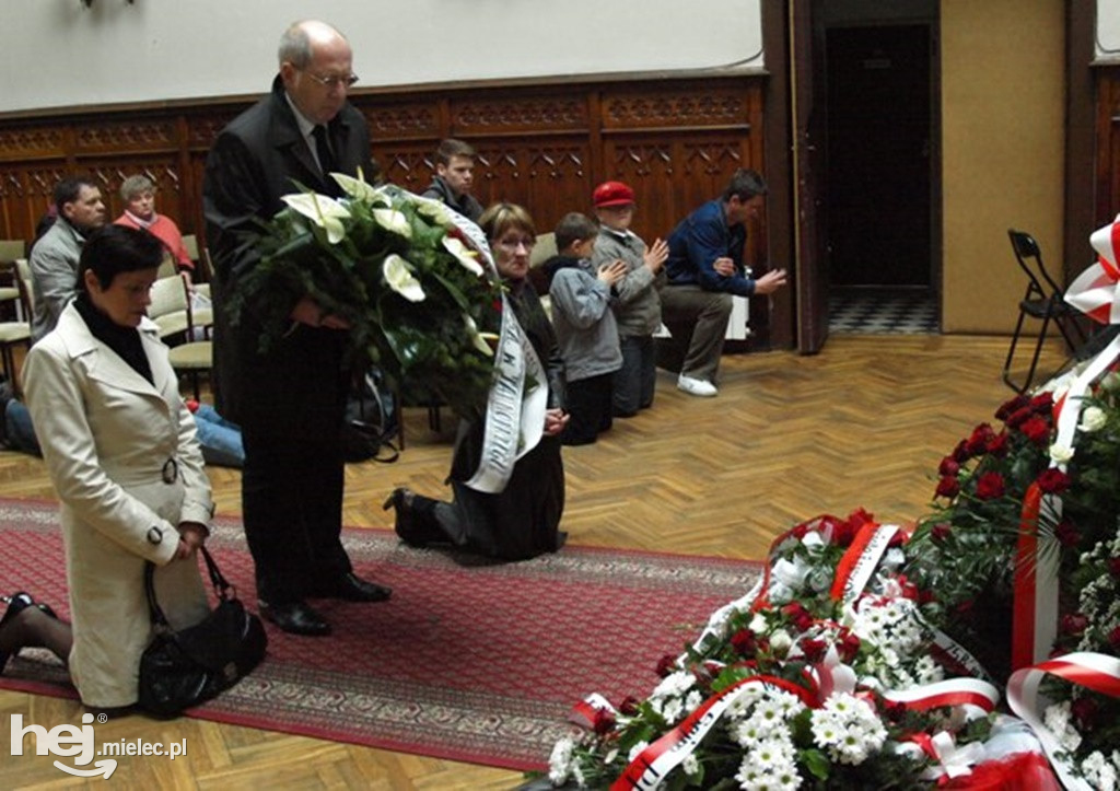 Mielec po katastrofie smoleńskiej w kwietniu 2010 roku