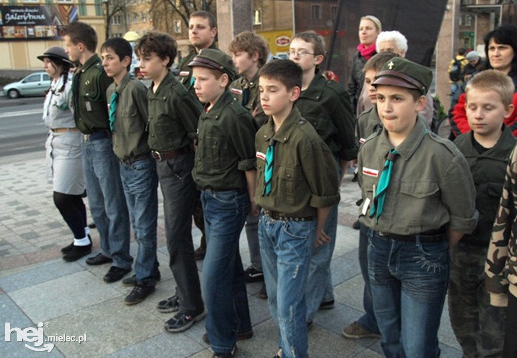 Mielec po katastrofie smoleńskiej w kwietniu 2010 roku