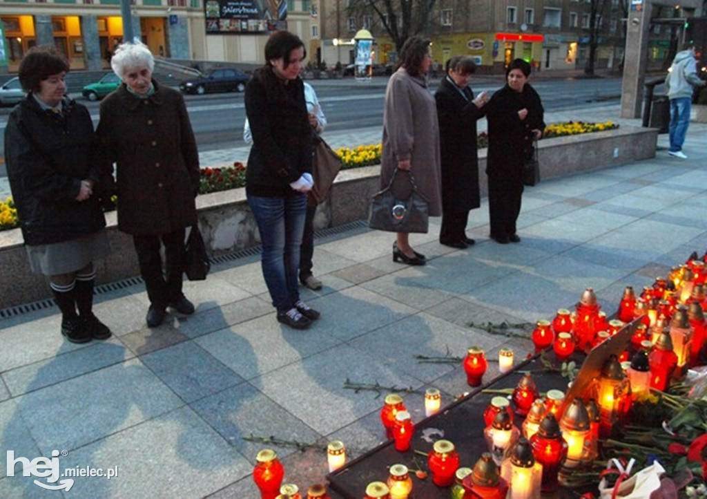 Mielec po katastrofie smoleńskiej w kwietniu 2010 roku
