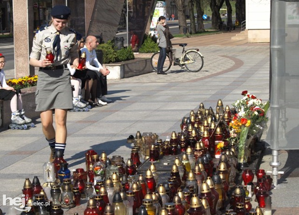 Mielec po katastrofie smoleńskiej w kwietniu 2010 roku