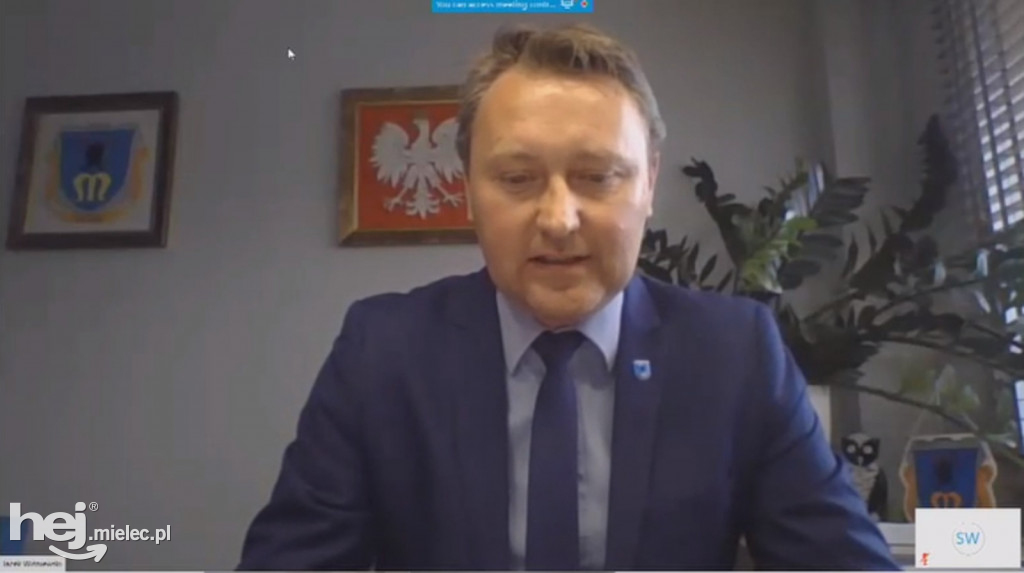 Pierwsza zdalna sesja Rady Miejskiej w Mielcu