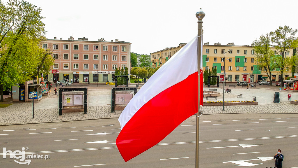 Dzień Flagi Rzeczypospolitej 2 maja 2020 w Mielcu
