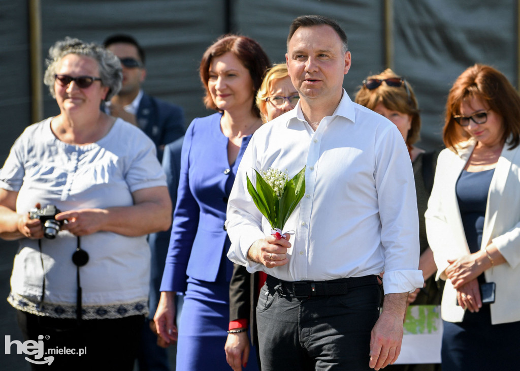Mielczanie na spotkaniu z Andrzejem Dudą