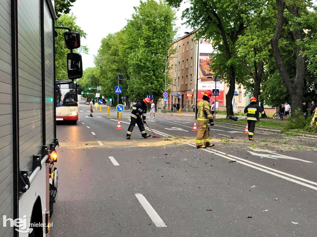 Drzewo spadło na skodę