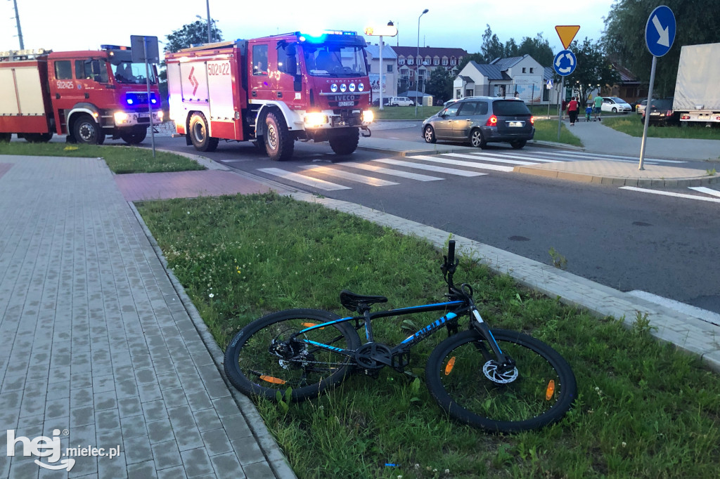 Potrącenie młodego rowerzysty na Smoczce
