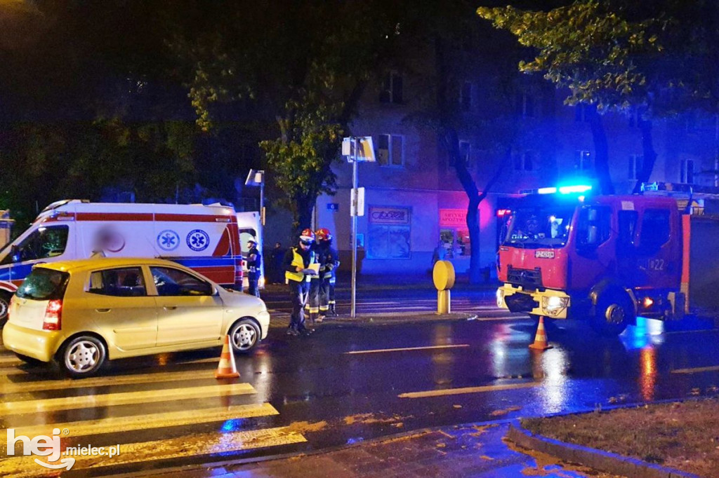 Potrącenie pieszego na al. Niepodległości