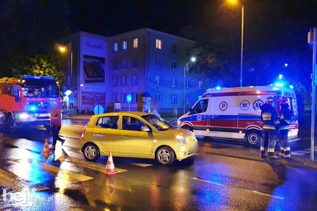 Potrącenie pieszego na al. Niepodległości