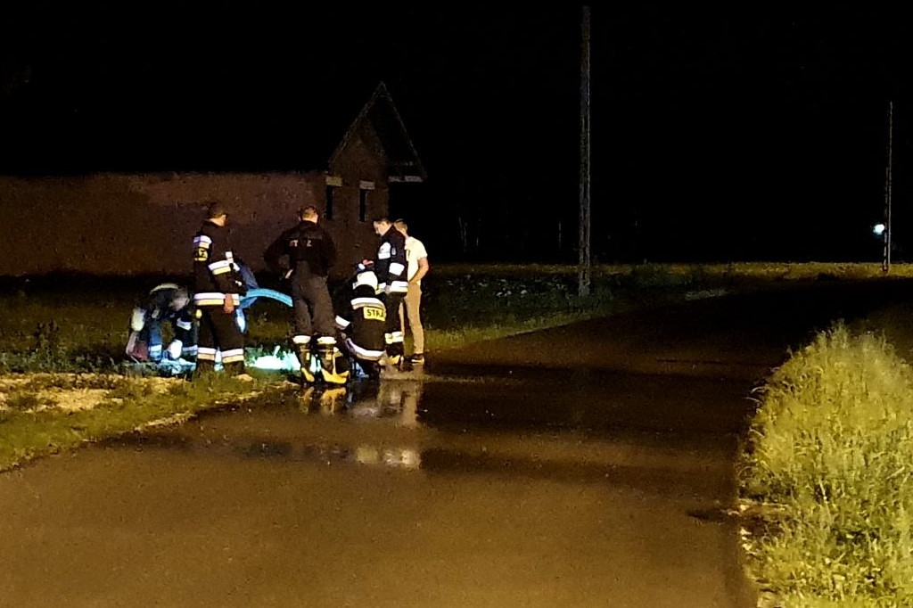 Nocne podtopienia w Dulczy Wielkiej
