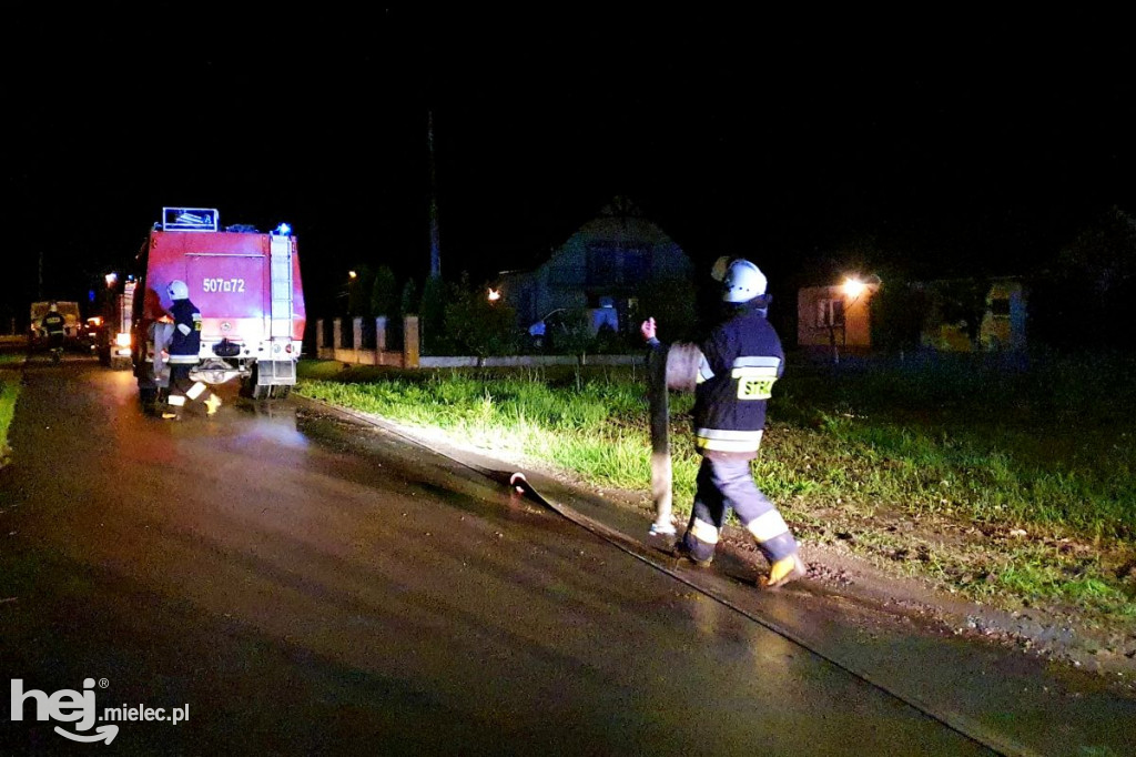 Nocne podtopienia w Dulczy Wielkiej