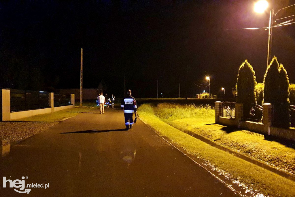 Nocne podtopienia w Dulczy Wielkiej