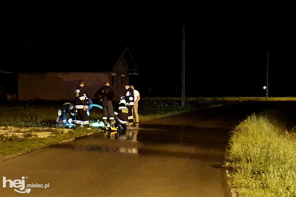 Nocne podtopienia w Dulczy Wielkiej