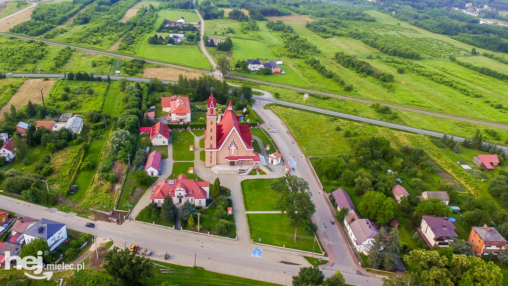 Nowe wały przy Wisłoce w Kiełkowie i Rzochowie [DRON]