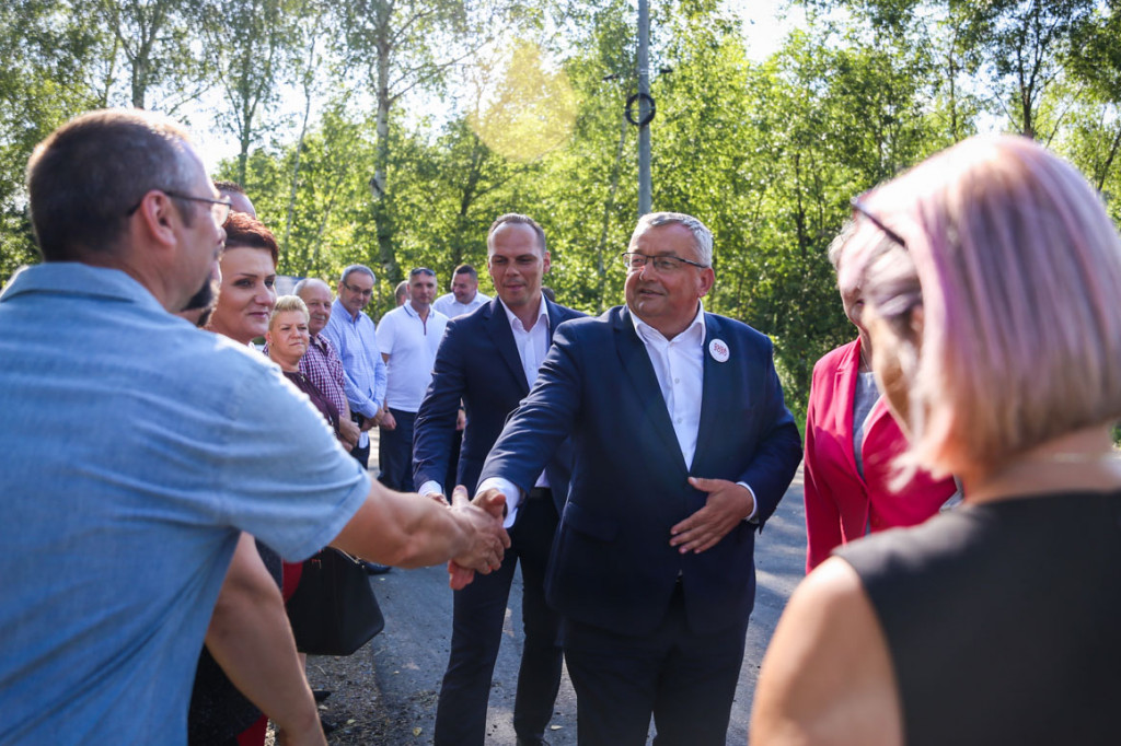 Minister infrastruktury Andrzej Adamczyk w Białym Borze