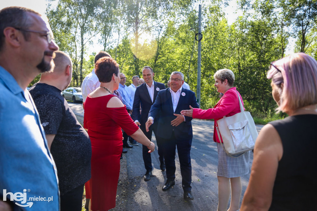 Minister infrastruktury Andrzej Adamczyk w Białym Borze
