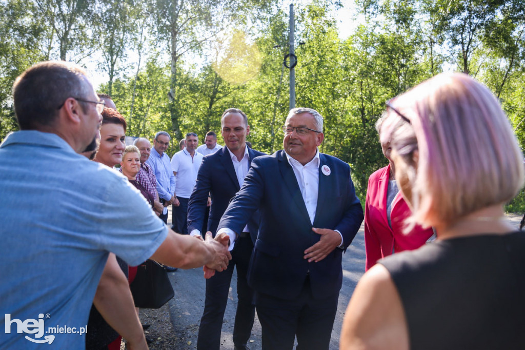 Minister infrastruktury Andrzej Adamczyk w Białym Borze