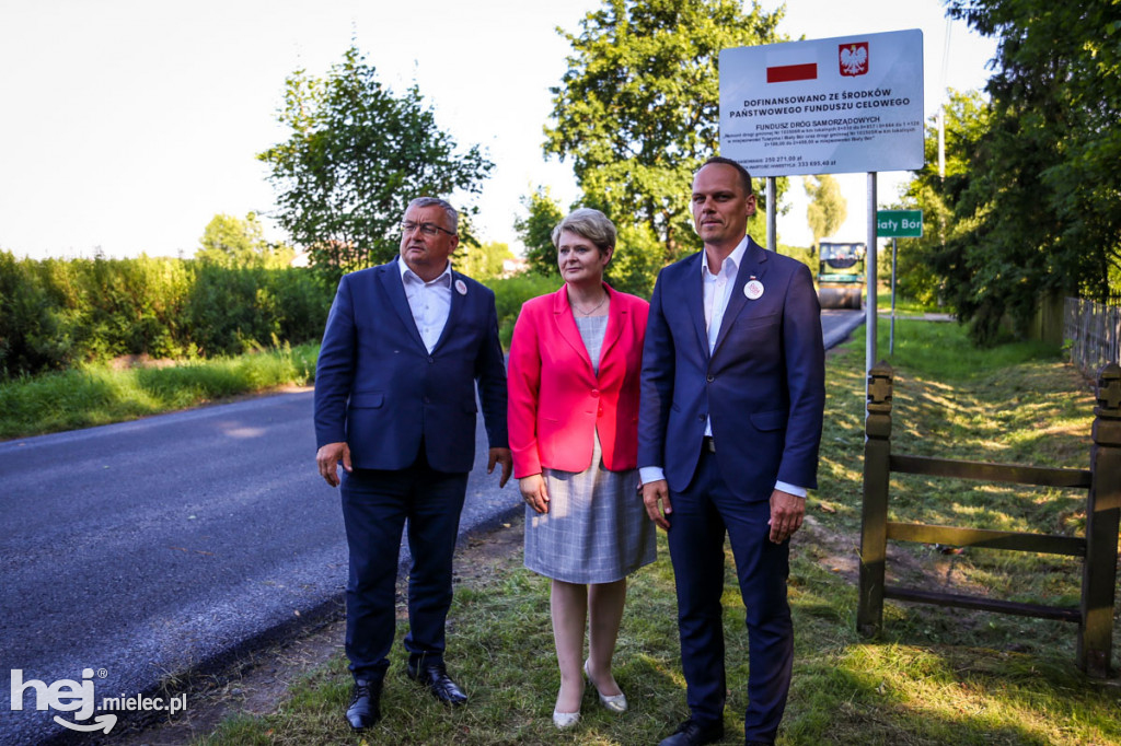 Minister infrastruktury Andrzej Adamczyk w Białym Borze