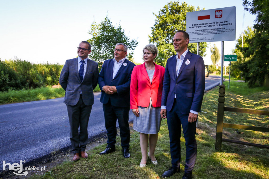 Minister infrastruktury Andrzej Adamczyk w Białym Borze
