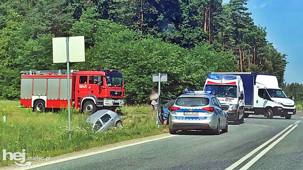 Kolizja na obwodnicy Mielca