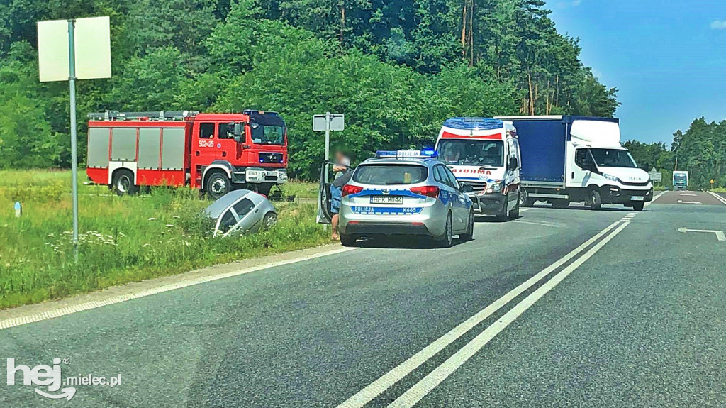 Kolizja na obwodnicy Mielca