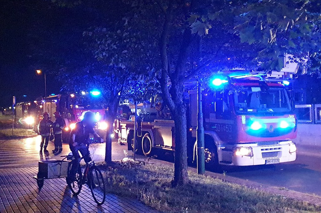 Nocny pożar mieszkania przy ul. Dworcowej
