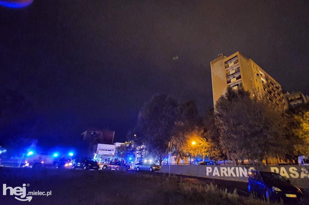 Nocny pożar mieszkania przy ul. Dworcowej