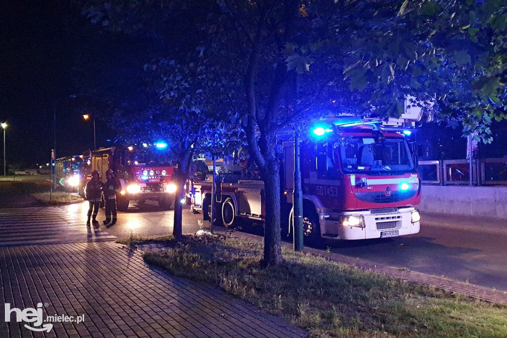 Nocny pożar mieszkania przy ul. Dworcowej