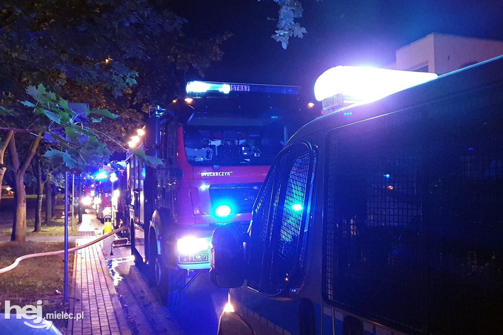 Nocny pożar mieszkania przy ul. Dworcowej
