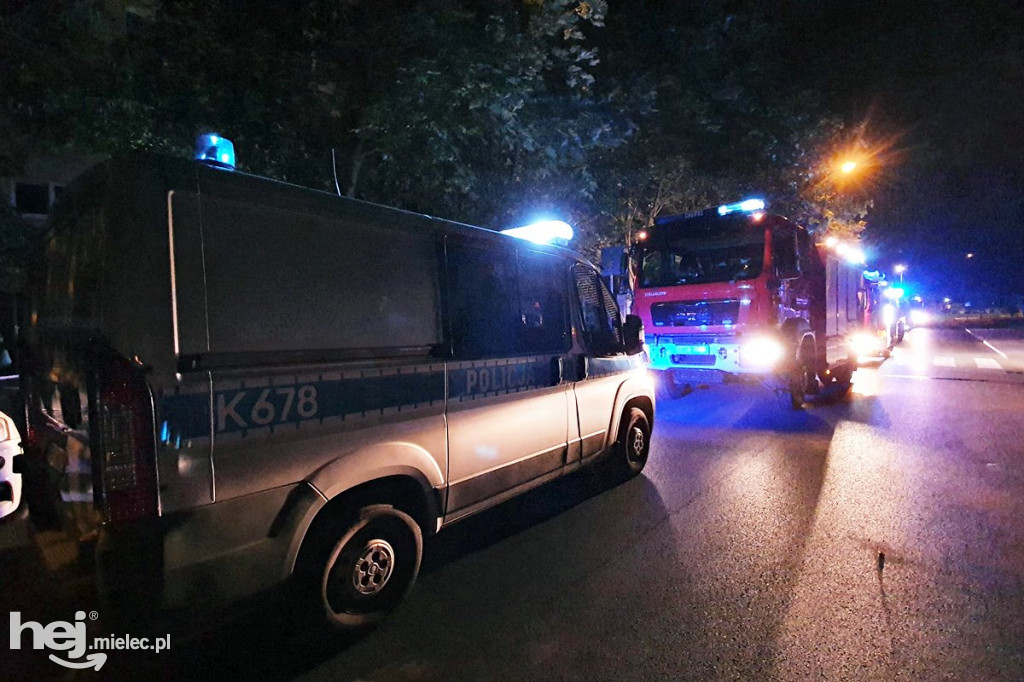 Nocny pożar mieszkania przy ul. Dworcowej