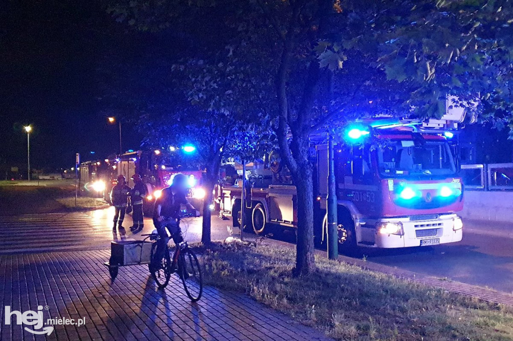 Nocny pożar mieszkania przy ul. Dworcowej