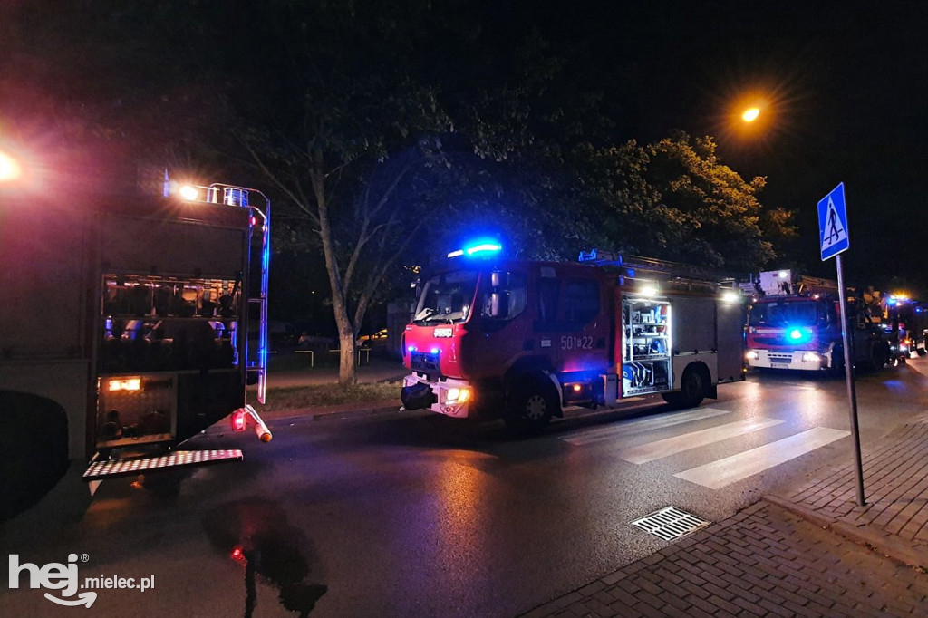 Nocny pożar mieszkania przy ul. Dworcowej