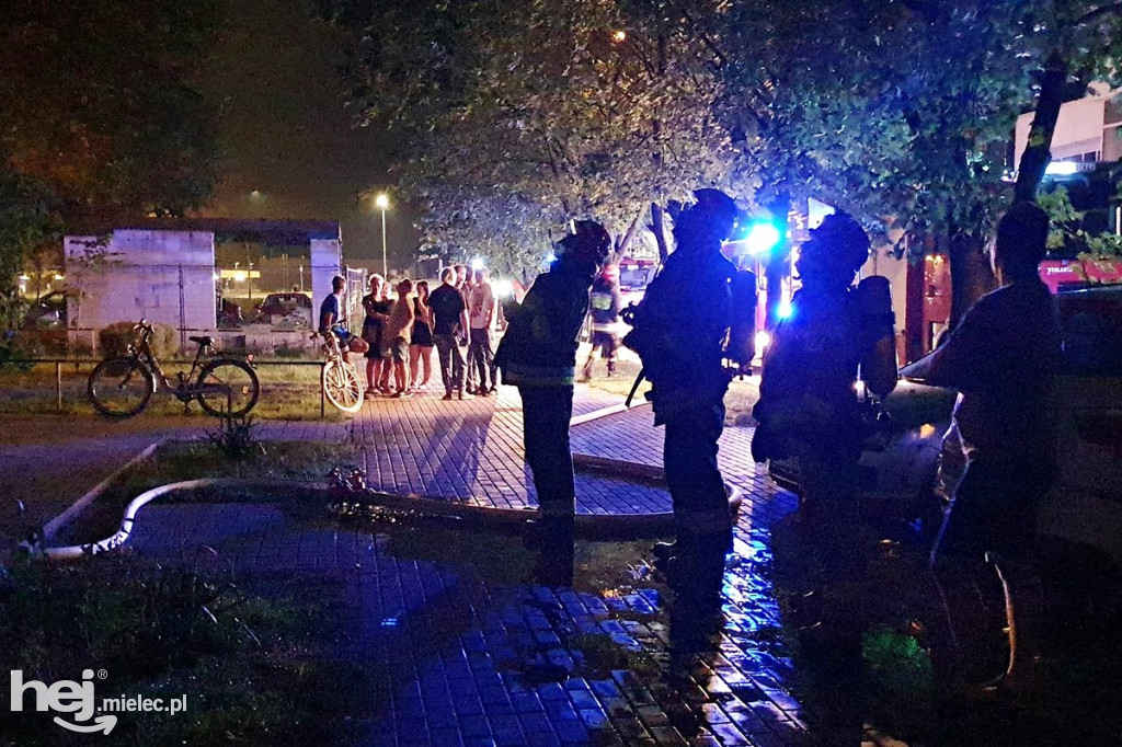 Nocny pożar mieszkania przy ul. Dworcowej