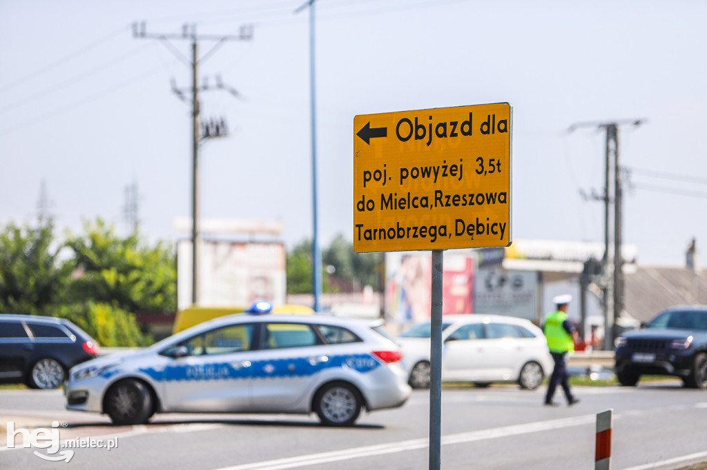 Wypadek z udziałem karetki w Woli Mieleckiej