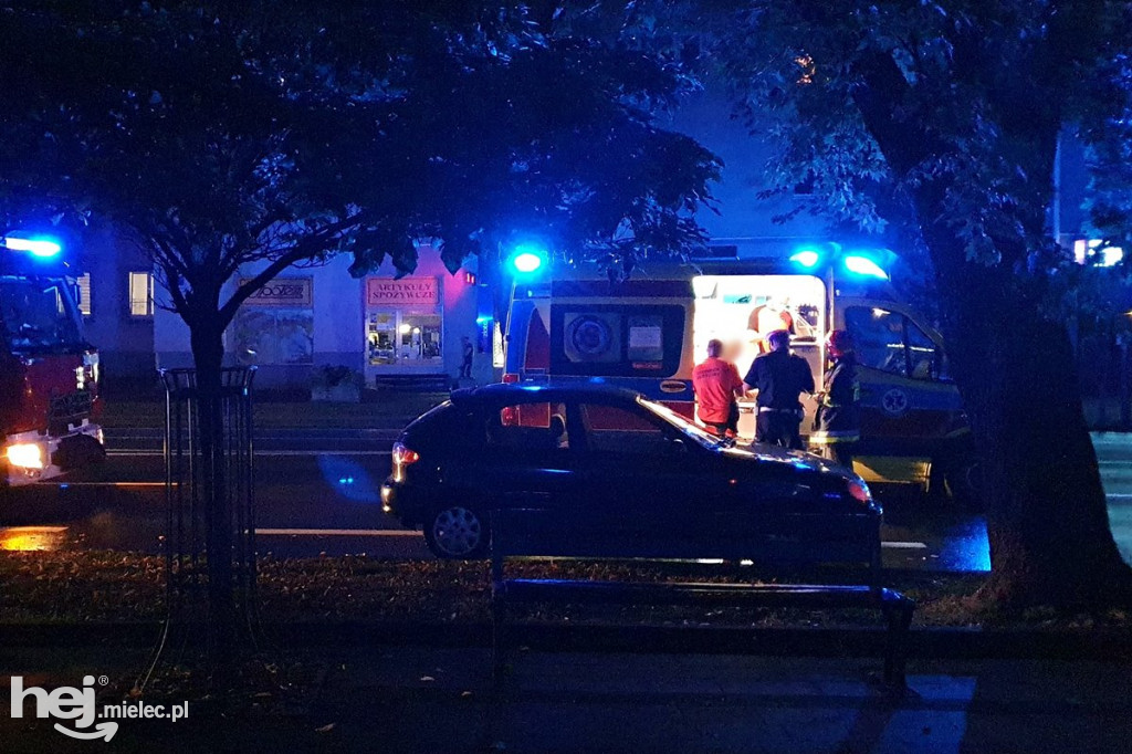 Potrącenie pieszego w centrum