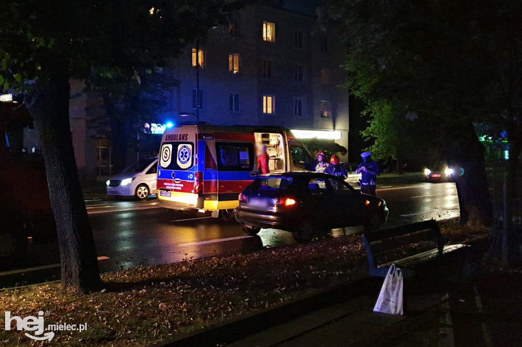 Potrącenie pieszego w centrum