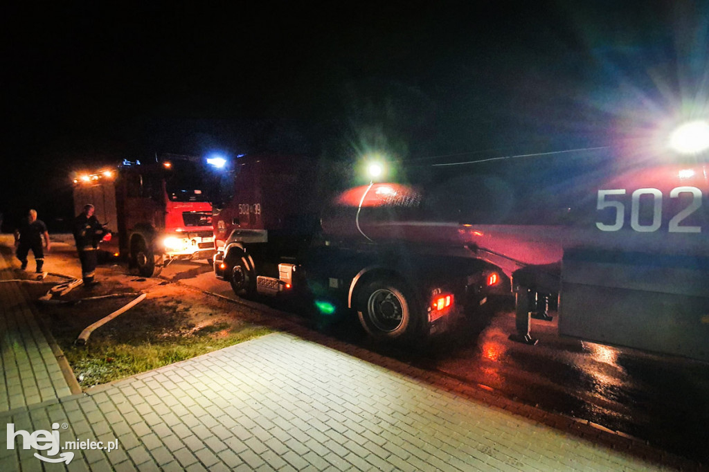 Potężny pożar w hodowli drobiu