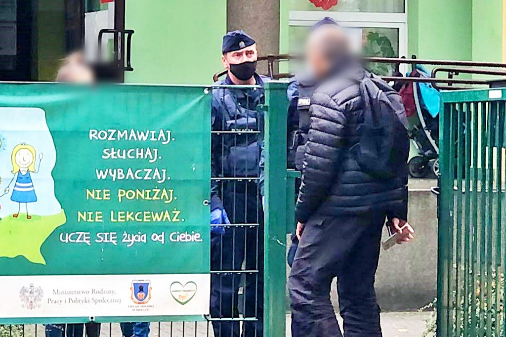 Alarm bombowy w przedszkolu miejskim