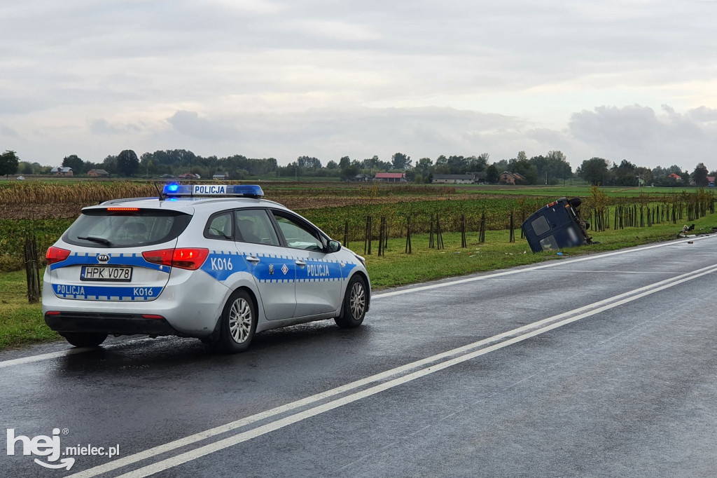 Wypadek na obwodnicy w Kliszowie